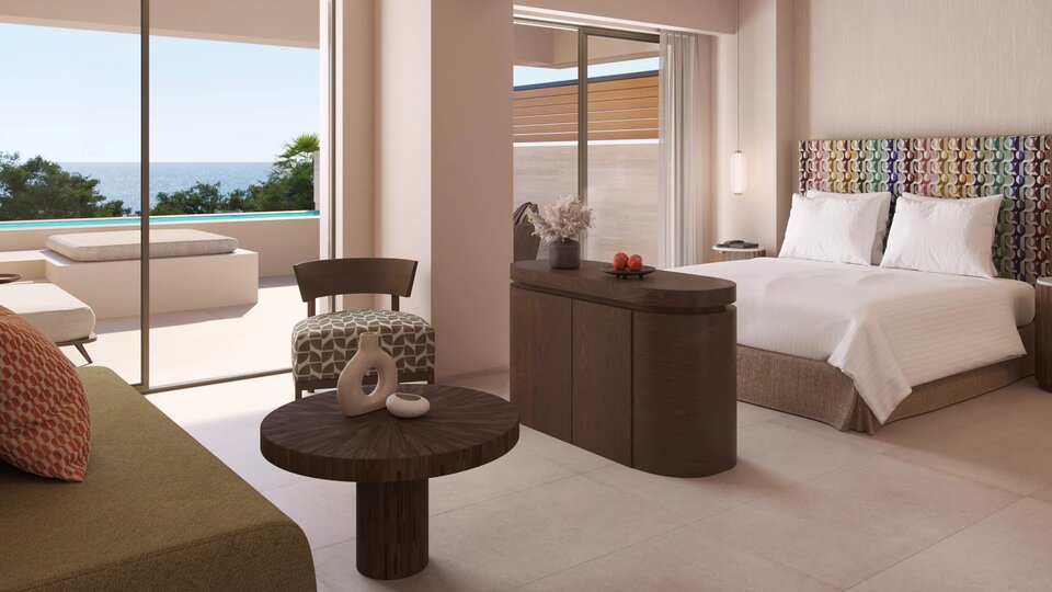 Tiara Holidays - Avali Mar-Bella - Panorama Junior Suite Private Pool Sea View - spavaća soba